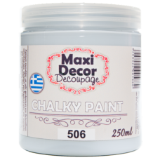 Χρώμα Κιμωλίας 250ml Maxi Decor Chalky 506 Γαλαζογκρί_CH506250